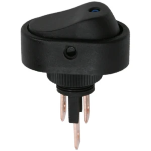 Afbeelding van 5x Verlichte Wipschakelaar SPST ON-OFF - Rocker Switch 12V DC 20A - Inbouw Schakelaar Met Blauwe LED