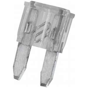 Afbeelding van 25x Mini Steekzekering Auto – 25A – Transparant – 11 X 8,6 Mm – Mini Knife Fuse – Per 25 Stuks