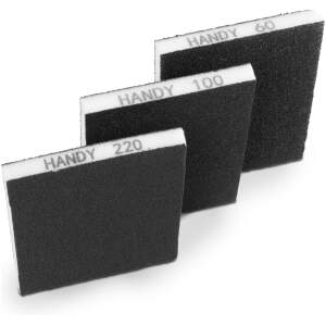 Afbeelding van Schuurpapier Schuurspons 125 × 100 × 12 mm – Set Van 3 Stuks – Voor Randen, Hoeken En Gebogen