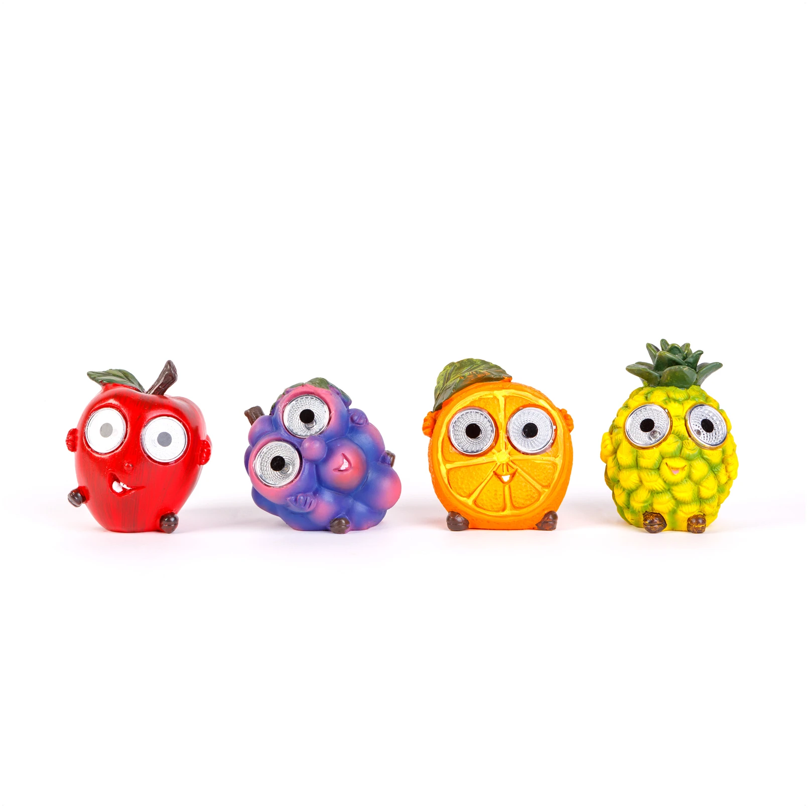 Afbeelding van 1x Zonne-Energie Solar Tuindecoratie Fruit – 2x Koel Wit LED – Decoratieve Solar Lamp voor Tuin en Terras