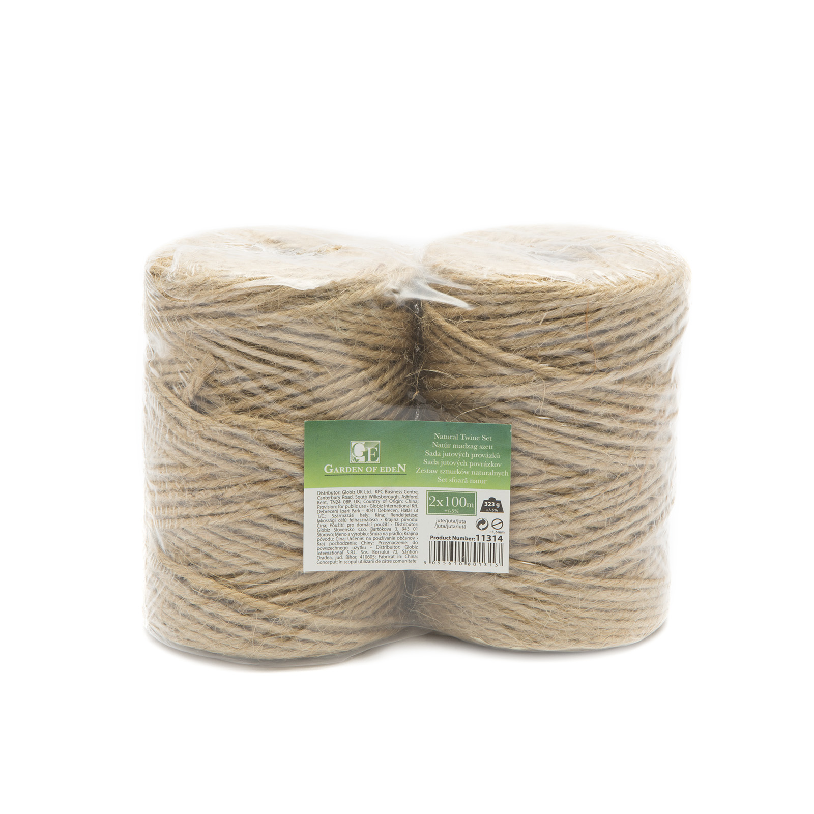 Afbeelding van Natuurlijk Jute Touw Set – Bindtouw / Tuin Touw – 2 x 100 m – Ø 1,5 mm – Ongekleurd – Sterk en