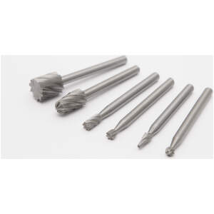 Afbeelding van Freesbit Set HSS - 6 Delige Router Bit Set Met 3,1mm Schacht - Max 28.000 RPM - Geschikt Voor Midi 10362 En