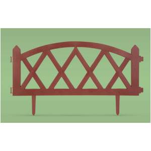 Afbeelding van Bloembedafscheiding Tuinrand Gazonrand Tuinafzetting – Terracotta – 60 × 24 Cm – Kunststof Steekrand