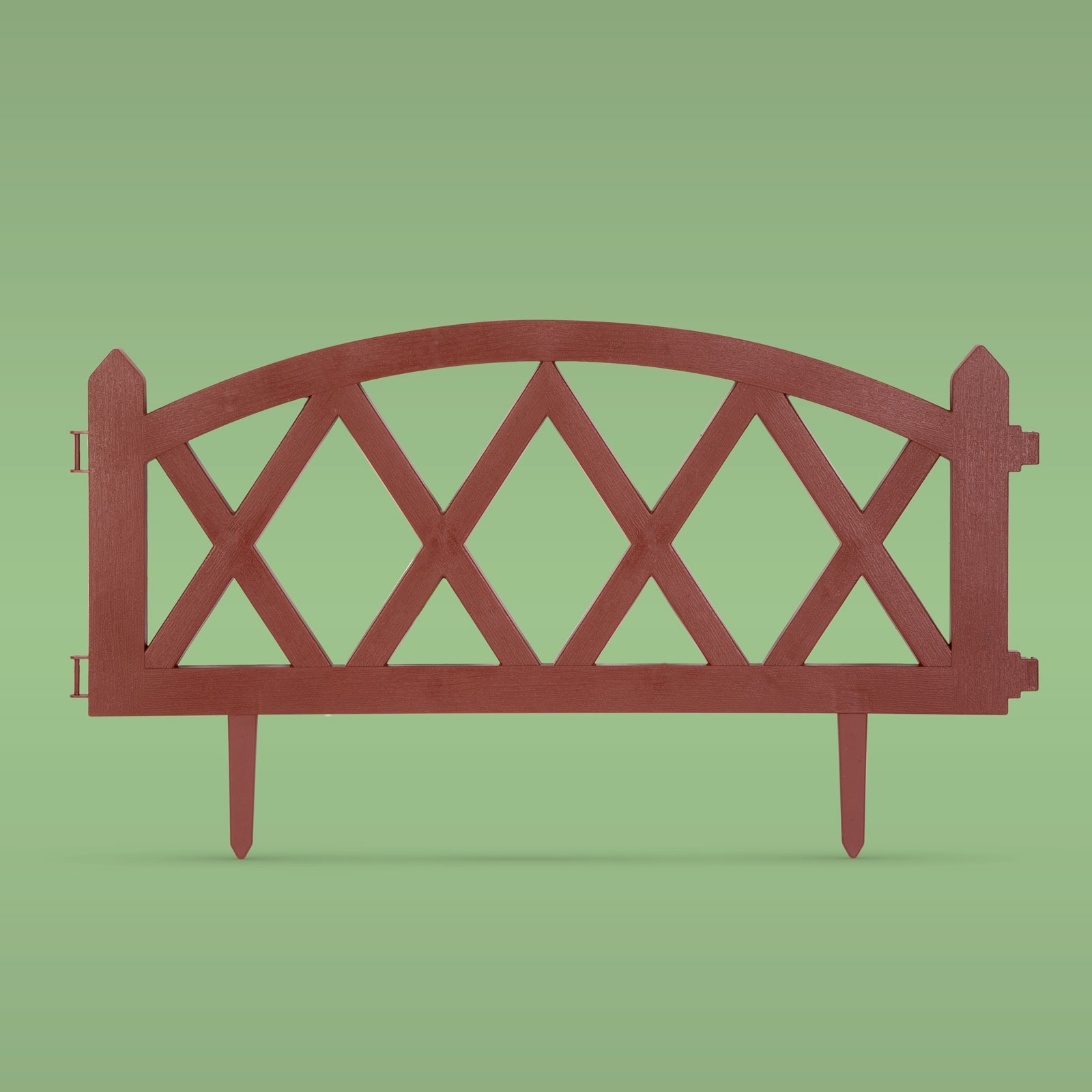 Afbeelding van Bloembedafscheiding Tuinrand Gazonrand Tuinafzetting – Terracotta – 60 × 24 Cm – Kunststof Steekrand