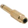Afbeelding van 2x RCA Naar 6,3 Mm Jack Adapter – RCA Vrouwelijk Naar 6,3 Mm Jack Mannelijk – Goud Vergulde Mono Audio