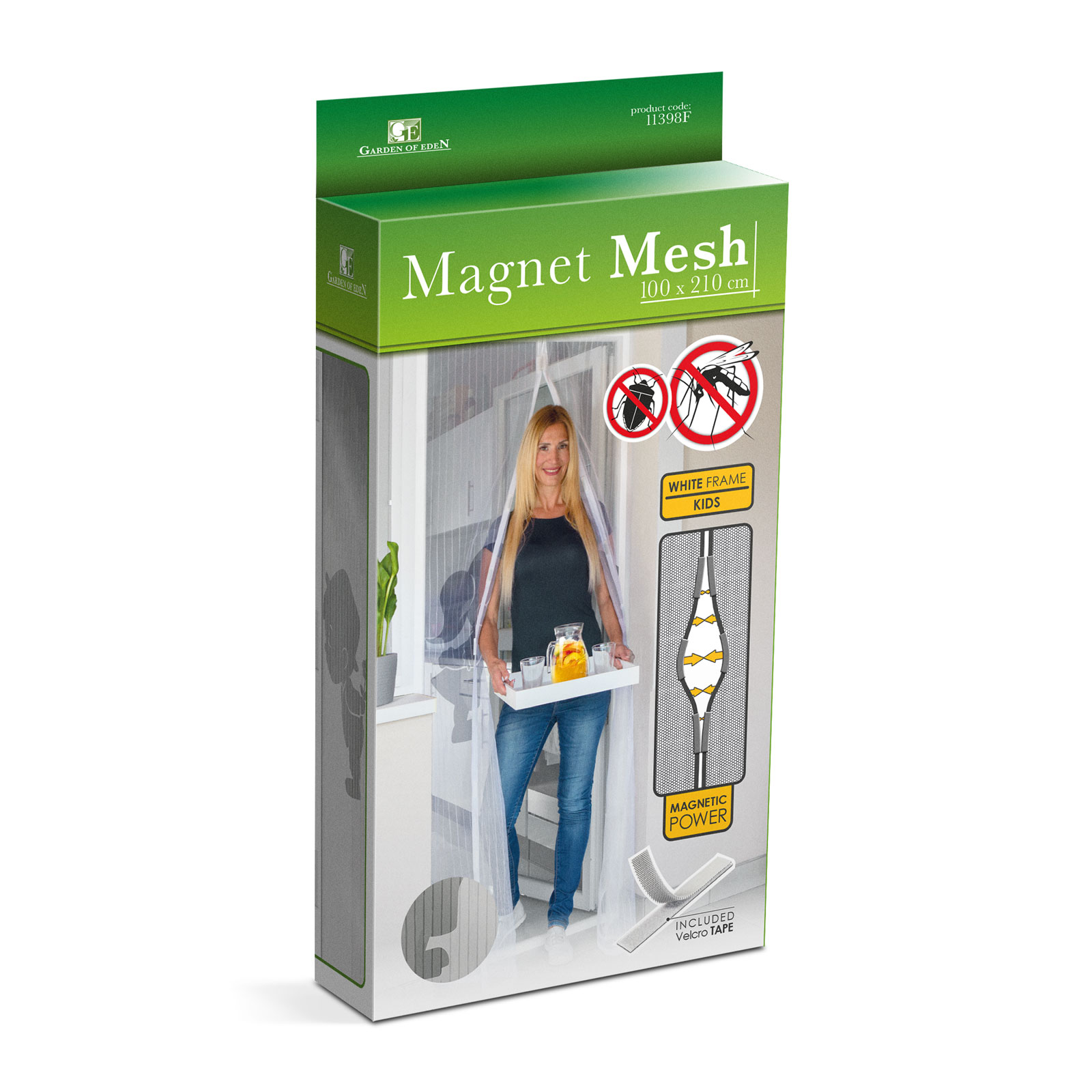 Afbeelding van Magnetisch Vliegengordijn / Hordeur Tegen Insecten – Hor met Magneten – Jongen en Meisje Patroon – 100