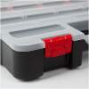 Afbeelding van Stapelbare Sorteerdoos - 270 x 330 x 60 mm - Organizer / Gereedschapsdoos met Vakken en Transparant Deksel