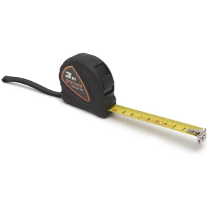 Afbeelding van Magnetische Rolmaat 3m - Meetlint Met Magnetische Haak En EC Klasse II Nauwkeurigheid - Matte Gele Band Met