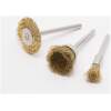 Afbeelding van Messing Borstel Set - 3 Delige Borstelset Met Opspanstift Ø3,1mm - Max 28.000 RPM - Geschikt Voor Midi 10362