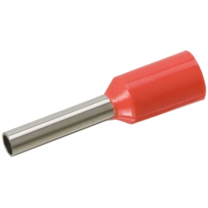 Afbeelding van 100x Geïsoleerde Adereindhuls 1,0 Mm² Rood – Cord End Terminal Met Rode Isolatie – Draad Eindhuls Voor