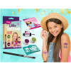 Afbeelding van Happy Birthday Glitter Tattoo Set Voor Kinderen Met 15 Sjablonen en 2 Kleuren Glitters [TY50181] - bc95 c166