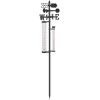 Afbeelding van Tuin Weerstation Buiten – Thermometer / Regenmeter / Windvaan – 145 cm Hoog – Analoge Weermeter – Met