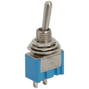 Afbeelding van 5x Mini Tuimelschakelaar SPST OFF-ON - 2 Standen Toggle Switch 250VAC 3A / 125VAC 6A - Enkelpolige Schakelaar