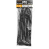 Afbeelding van 100x Kabelbinders Zwart 200 X 3,6 Mm – Nylon 66 Zelfsluitende Cable Ties – Smalle Tie Wraps Voor
