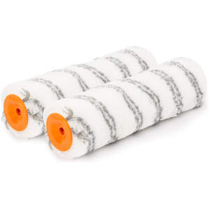 Afbeelding van 2x Verfroller Acryl 250 mm – Set Van 2 Stuks – Voor Watergedragen Acrylverf – Pluisvrij Met