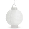 Afbeelding van 1x Solar LED Lampion Lantaarn op Zonne-Energie – Koel Wit LED Licht – Ø 21 cm – Wit – Opvouwbaar –