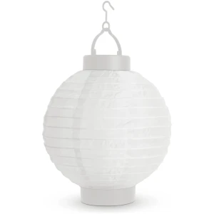 Afbeelding van 1x Solar LED Lampion Lantaarn op Zonne-Energie – Koel Wit LED Licht – Ø 21 cm – Wit – Opvouwbaar –