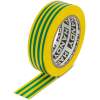 Afbeelding van 10× Isolatietape Groen/Geel 10 m × 19 mm – Set Van 10 Rollen – PVC Elektrische Tape Voor Kabelisolatie
