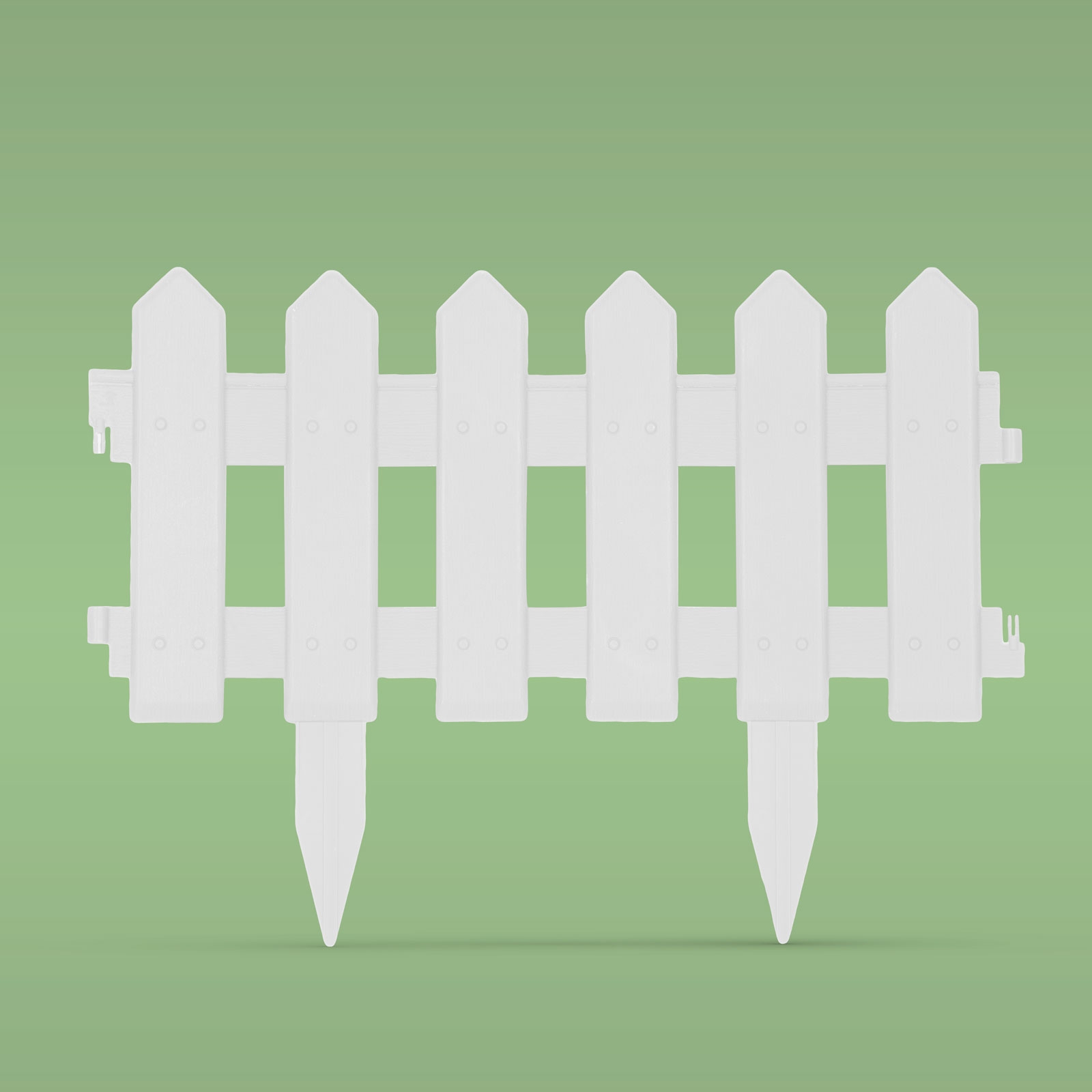 Afbeelding van Bloembedafscheiding Tuinrand Gazonrand Tuinafzetting – Wit – 40 × 30 Cm – Kunststof Steekrand –