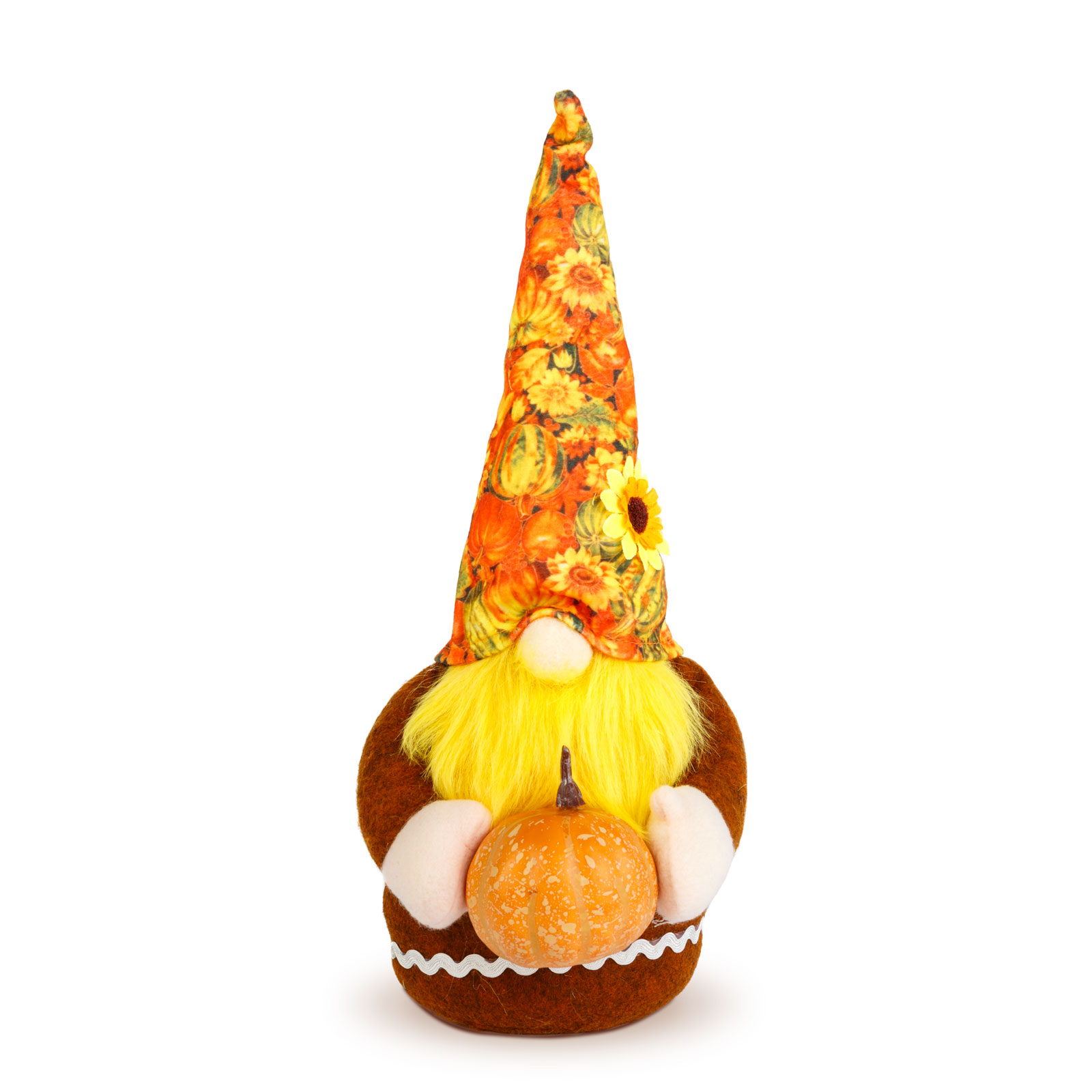 Afbeelding van Herfstdecoratie – Scandinavische Gnoom Met Pompoen – Herfst & Halloween – Textiel Decoratie – 35