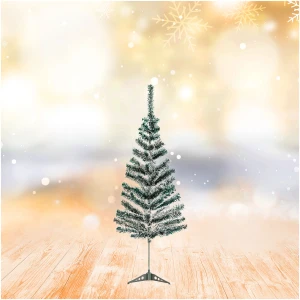 Afbeelding van Kunstkerstboom 120 Cm Met Sneeuw – Sneeuwbedekte Kunst Kerstboom Van PVC Met Kunststof Voet –