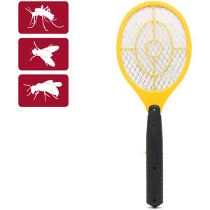 Afbeelding van Elektrische Vliegenmepper Tennisracket – Insectenverdelger – Werkt op Batterijen – Voor Vliegen, Muggen