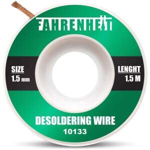 Afbeelding van Desoldeerlint 1,5m X 1,5mm - Soldeer Wick Voor Verwijderen Van Tin - Desoldeerdraad Voor Elektronica En