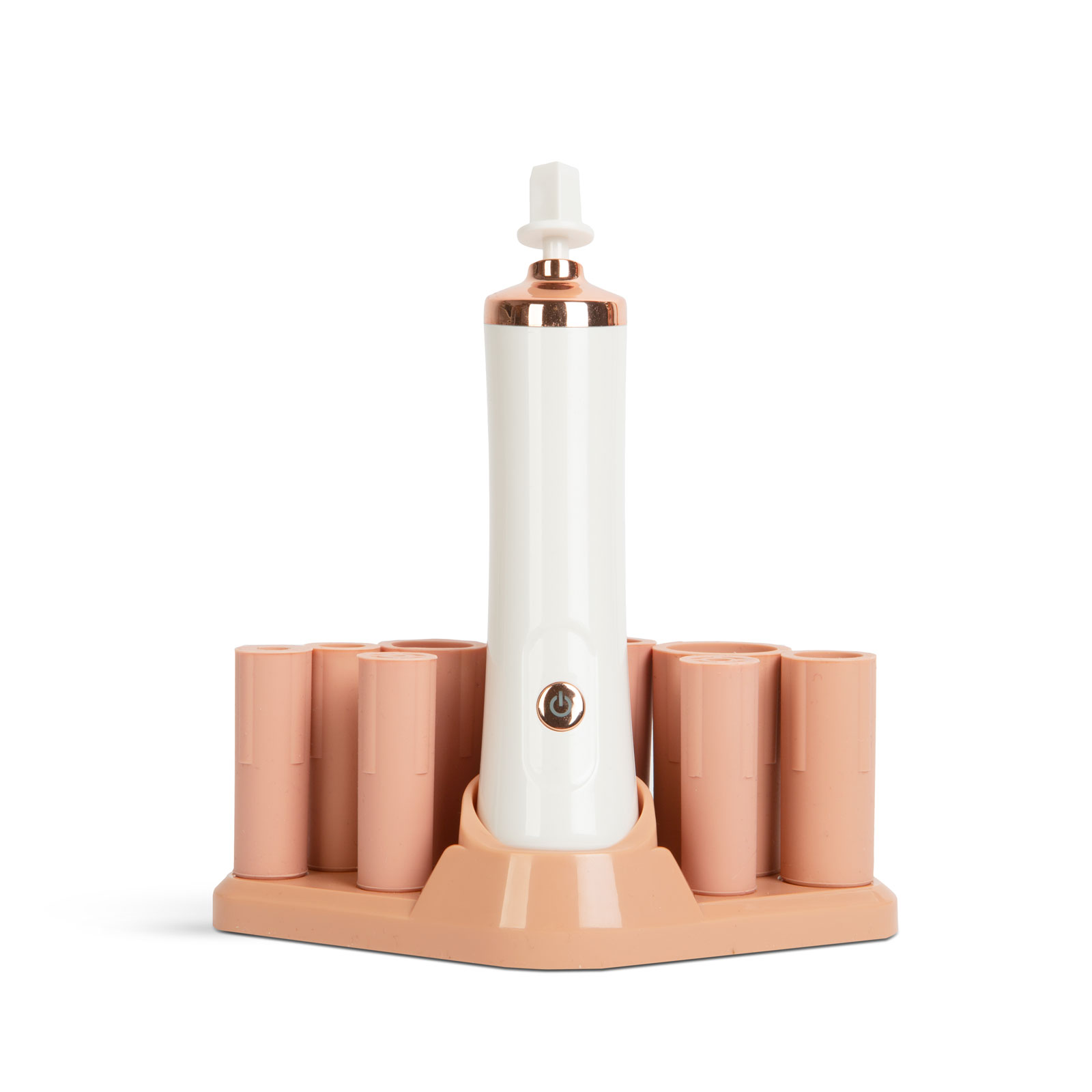 Afbeelding van Automatische Make-up Kwastenreiniger en Droger – Draadloos Apparaat op 2x AAA – Reinigt en Droogt Kwasten