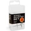 Afbeelding van Stalen Borstel Set - 3 Delige Staaldraadborstels Met Opspanstift Ø3,1mm - Max 28.000 RPM - Geschikt Voor