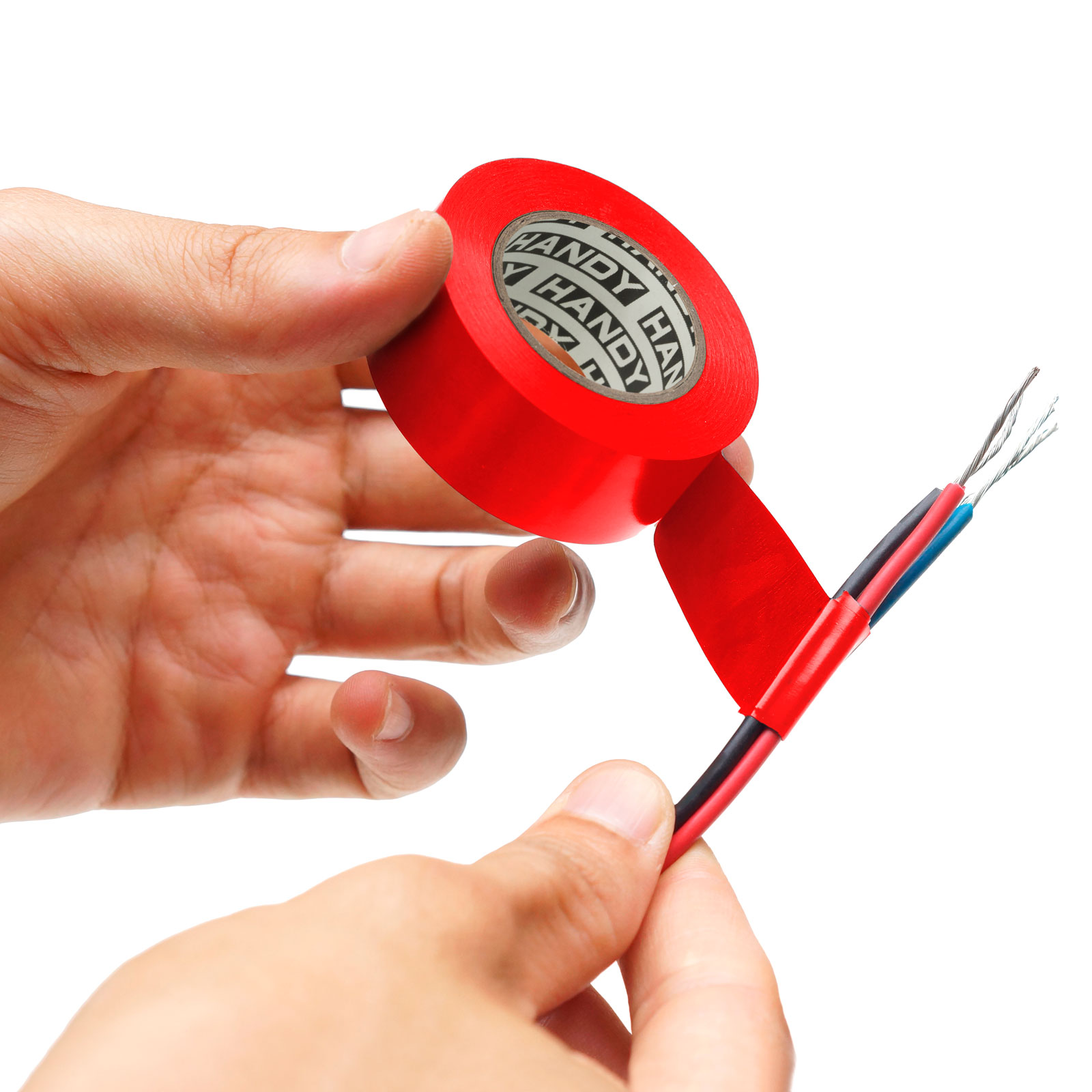 Afbeelding van 10× Isolatietape Rood 20 m × 19 mm – Set Van 10 Rollen – PVC Elektrische Tape Voor Kabelisolatie En