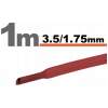 Afbeelding van 15× 1 Meter Krimpkous Rood 3,5 / 1,75 mm – 15 Stukken Van 1 Meter – Warmtekrimpbuis Voor Isolatie En
