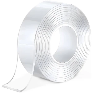 Afbeelding van Extra Sterke Dubbelzijdige Nano Plaktape Transparant 3 m × 3 cm × 2 mm – Afneembare, Wasbare En