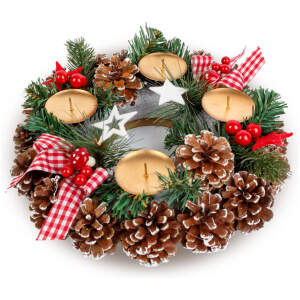 Afbeelding van Kerst Decoratie - Met kaarsenhouder - 30 cm 1 Stuks [58009] - e0f8 803d 4355 92a1 35f9e4490474