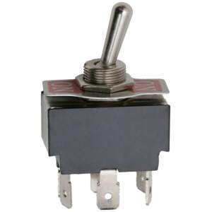 Afbeelding van 2x Tuimelschakelaar Metaal 2 Circuit ON-ON – Toggle Switch 250V 10A – Schakelaar Met Metalen Frontplaat