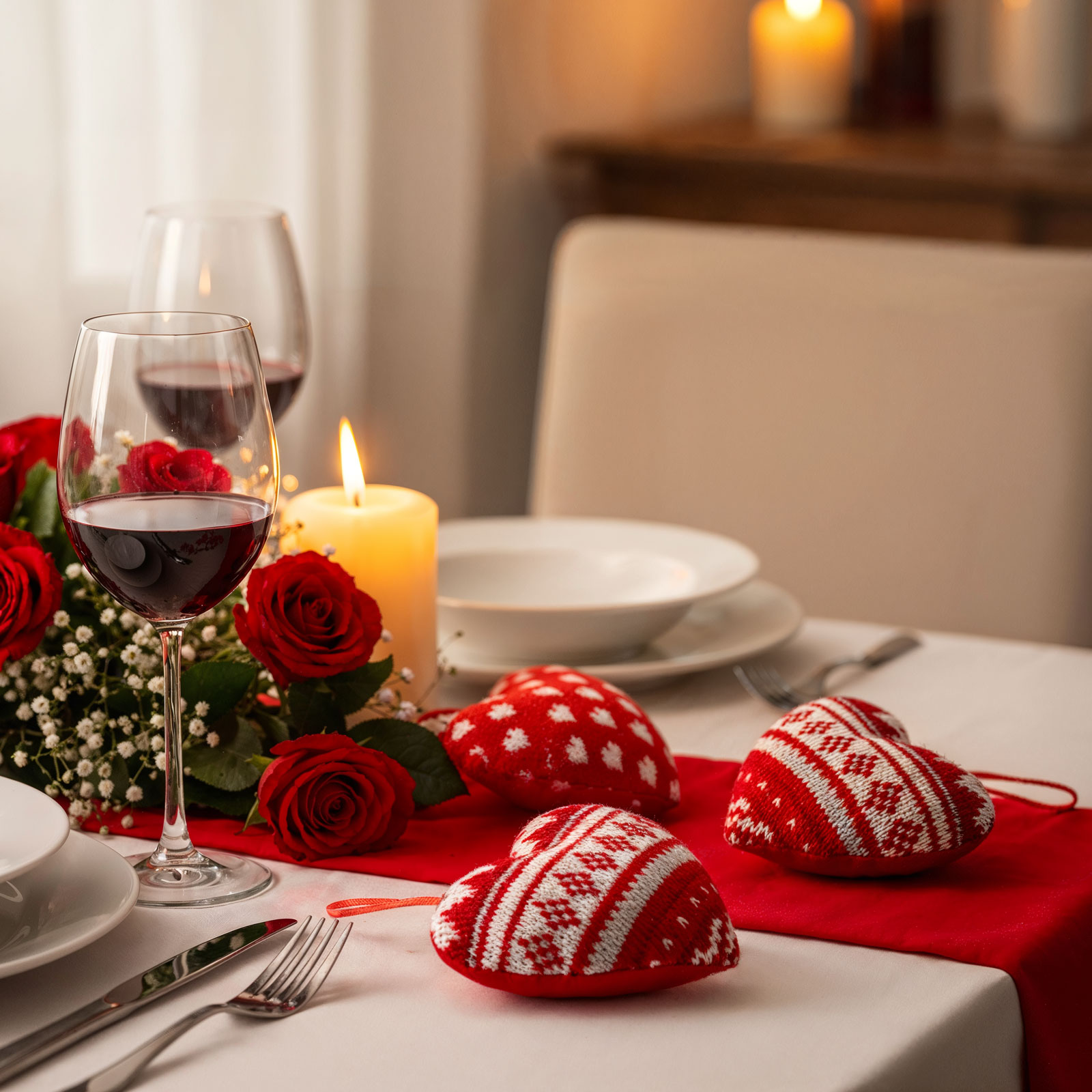 Afbeelding van 1x Mini Textiel Hart Kussentje 12 x 11 cm met Ophanglus – Decoratief Hartvormig Sierkussen – 5 Designs,