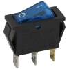 Afbeelding van 5x Verlichte Wipschakelaar SPST ON-OFF - Rocker Switch 250VAC 16A (20A) - Inbouw Schakelaar Met Blauwe LED