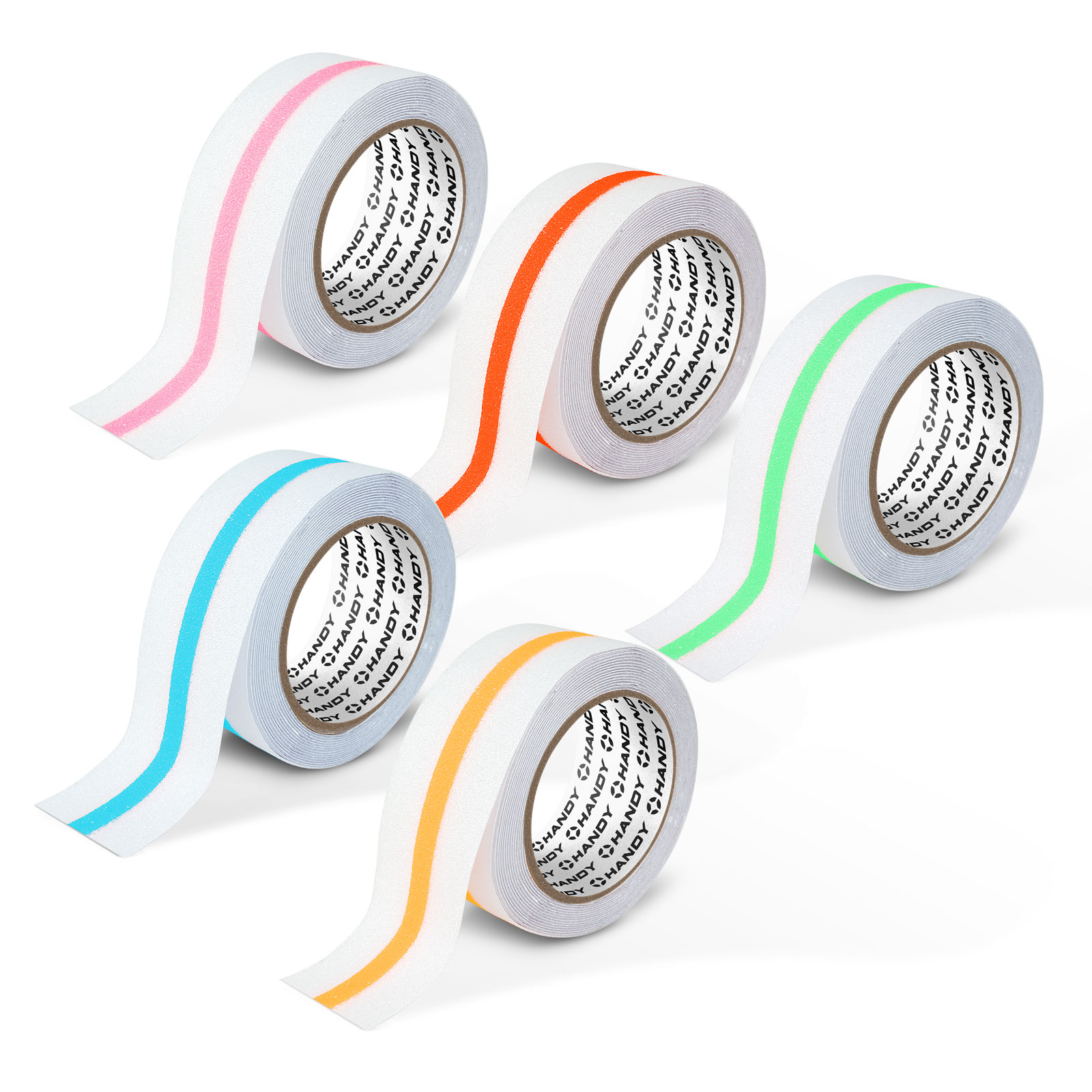 Afbeelding van Antislip Plaktape Met Fosforescerende Glow in the Dark Markeerstreep 5 m × 50 mm – Zelfklevende