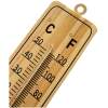 Afbeelding van Buitenthermometer Luxe Hout - 23 x 5 CM - Binnenthermometer - Metalen Binnen Buiten Thermometer - Thermometer