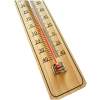 Afbeelding van Buitenthermometer Luxe Hout - 23 x 5 CM - Binnenthermometer - Metalen Binnen Buiten Thermometer - Thermometer