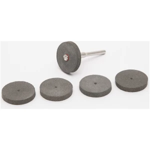 Afbeelding van Rubberen Polijstschijven Set - 5 Polijstschijven Met Opspanstift Ø3,1mm - Max 28.000 RPM - Geschikt Voor