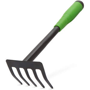 Afbeelding van Hand Harkje Tuingereedschap – Handhark / Hand Rake – 83 mm Breed, 310 mm Lang – Stalen Kop –