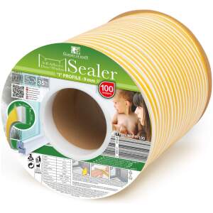 Afbeelding van Zelfklevende Deur- En Raamafdichting Tochtstrip Op Rol – I-Profiel – Wit – 100 Meter (2 × 50 m) –