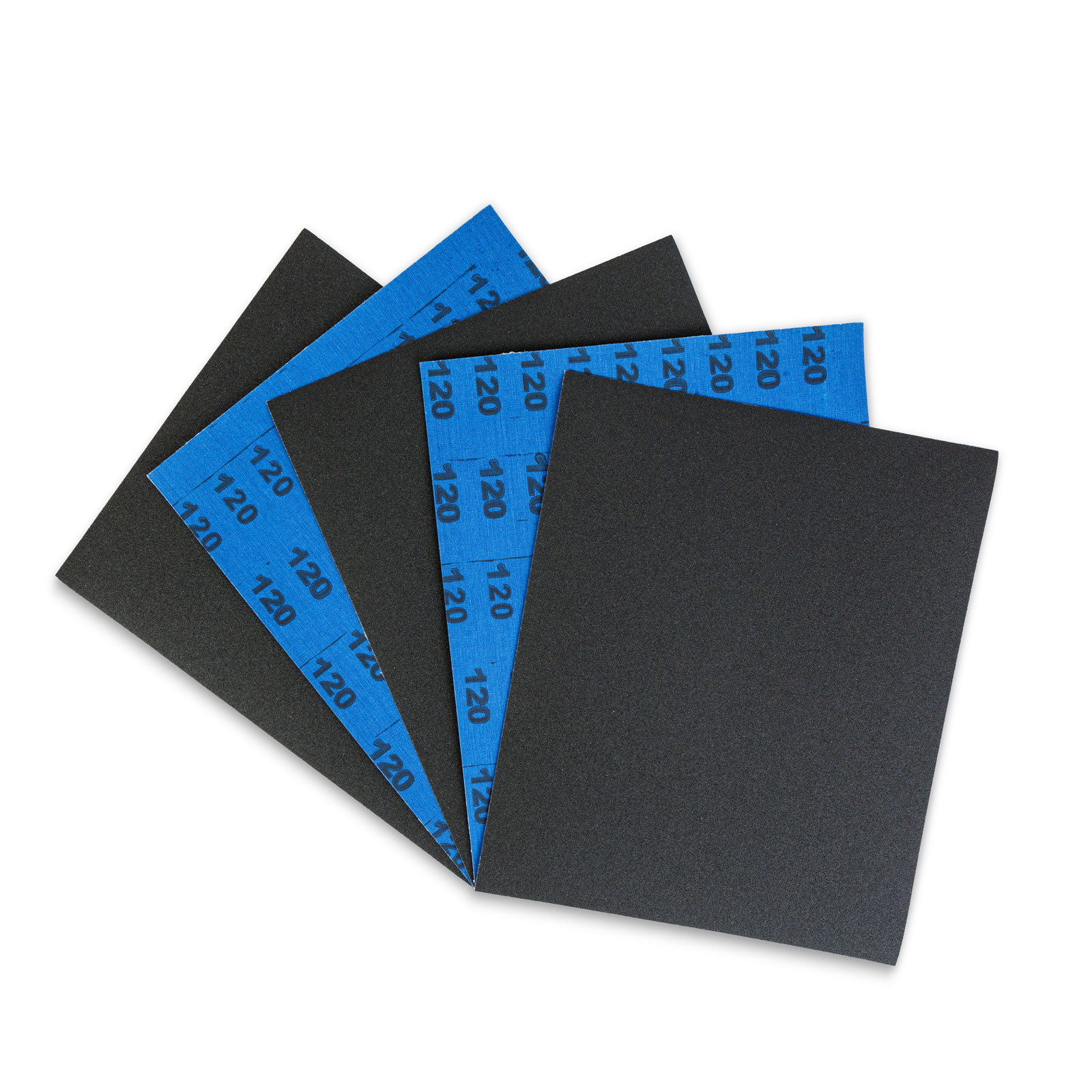 Afbeelding van Schuurpapier Korrel 120 - Blauw - 230 x 280 mm - 5 stuks | Aluminiumoxide | Voor Metaal & Kunststof