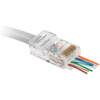 Afbeelding van 100x RJ45 Connector Cat 5e UTP Pass Through – 8P8C Modular Plug Met Doorvoer – Netwerk Stekker Met 8