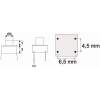 Afbeelding van 20x Microschakelaar 1 Circuit – Mini Microswitch (OFF)-ON – Soldeerbare Inbouwschakelaar 0,05A 12V DC –