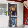 Afbeelding van Magnetisch Vliegengordijn / Hordeur Tegen Insecten – Hor met Magneten – Vlinderpatroon – 100 x 210 cm