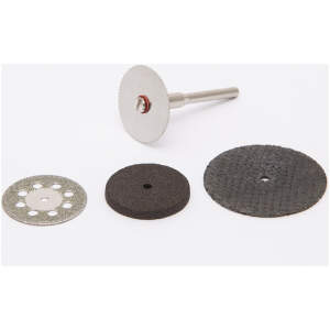 Afbeelding van Snijschijven Set - 5 Delige Doorslijpschijf Set Met Hars Schijf Vezel Schijf Stalen Schijf En Diamant