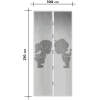Afbeelding van Magnetisch Vliegengordijn / Hordeur Tegen Insecten – Hor met Magneten – Jongen en Meisje Patroon – 100