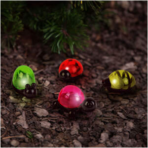 Afbeelding van Solar Decoratie Met Clip – Dierfiguur (Schildpad, Bij, Slak Of Lieveheersbeestje) – Witte LED – 10 X 6