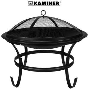 Afbeelding van Tuinbarbecue Met Deksel – Houtskool Grill Voor Buiten – Stalen Vuurkorf Met Vonkenscherm En Pook –